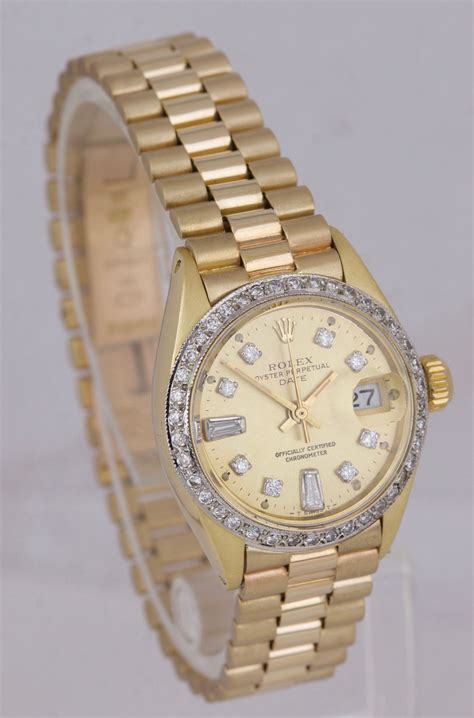 rolex damenuhren in gold|ladies rolex date models.